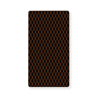 Black And Orange Harlequin Print Baby Crib Sheet