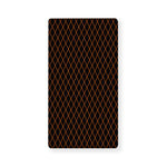 Black And Orange Harlequin Print Baby Crib Sheet
