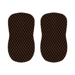 Black And Orange Harlequin Print Bar Stool Covers