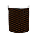 Black And Orange Harlequin Print Collapsible Laundry Basket