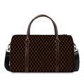 Black And Orange Harlequin Print Duffel Bag