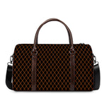 Black And Orange Harlequin Print Duffle Bag