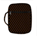 Black And Orange Harlequin Print Front Pocket Bible Bag