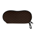 Black And Orange Harlequin Print Glasses Case