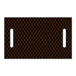 Black And Orange Harlequin Print Golf Cart Seat Cover