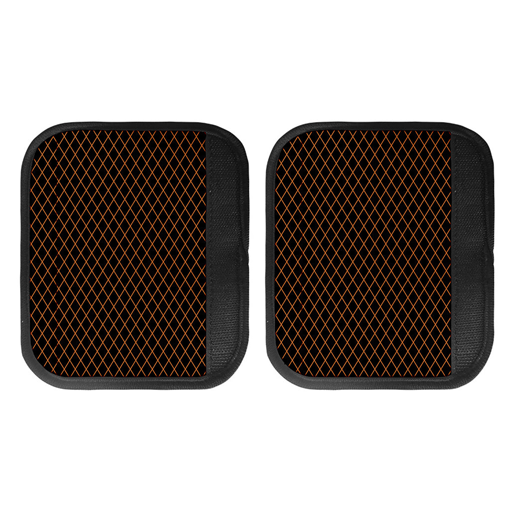 Black And Orange Harlequin Print Handle Covers