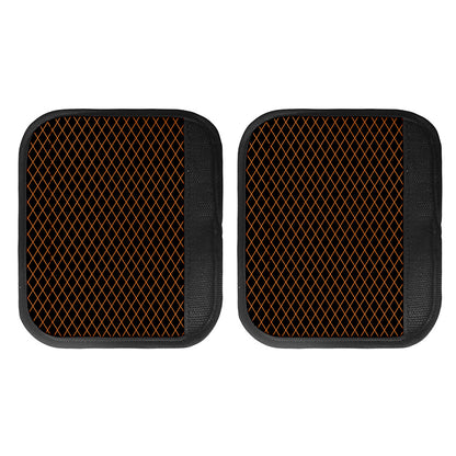 Black And Orange Harlequin Print Handle Covers
