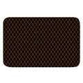 Black And Orange Harlequin Print Indoor Door Mat