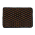 Black And Orange Harlequin Print Kitchen Mat