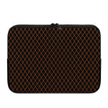 Black And Orange Harlequin Print Laptop Sleeve