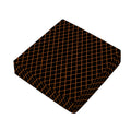 Black And Orange Harlequin Print Outdoor Seat Cushion Cover