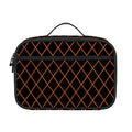 Black And Orange Harlequin Print Portable Lunch Bag