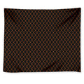 Black And Orange Harlequin Print Tapestry