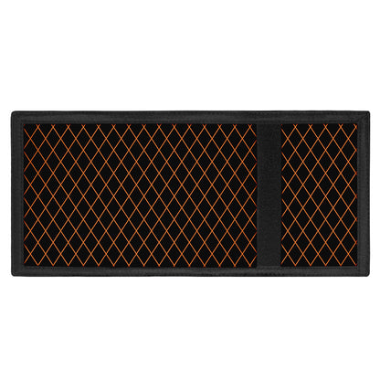 Black And Orange Harlequin Print Trifold Wallet
