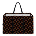 Black And Orange Harlequin Print Utility Tote Bag