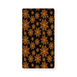 Black And Orange Spider Web Print Baby Crib Sheet