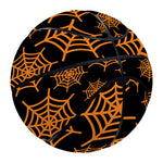Black And Orange Spider Web Print Basketball