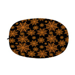 Black And Orange Spider Web Print Car Side Mirror Covers