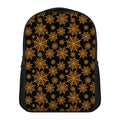 Black And Orange Spider Web Print Casual Backpack