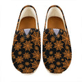 Black And Orange Spider Web Print Casual Shoes