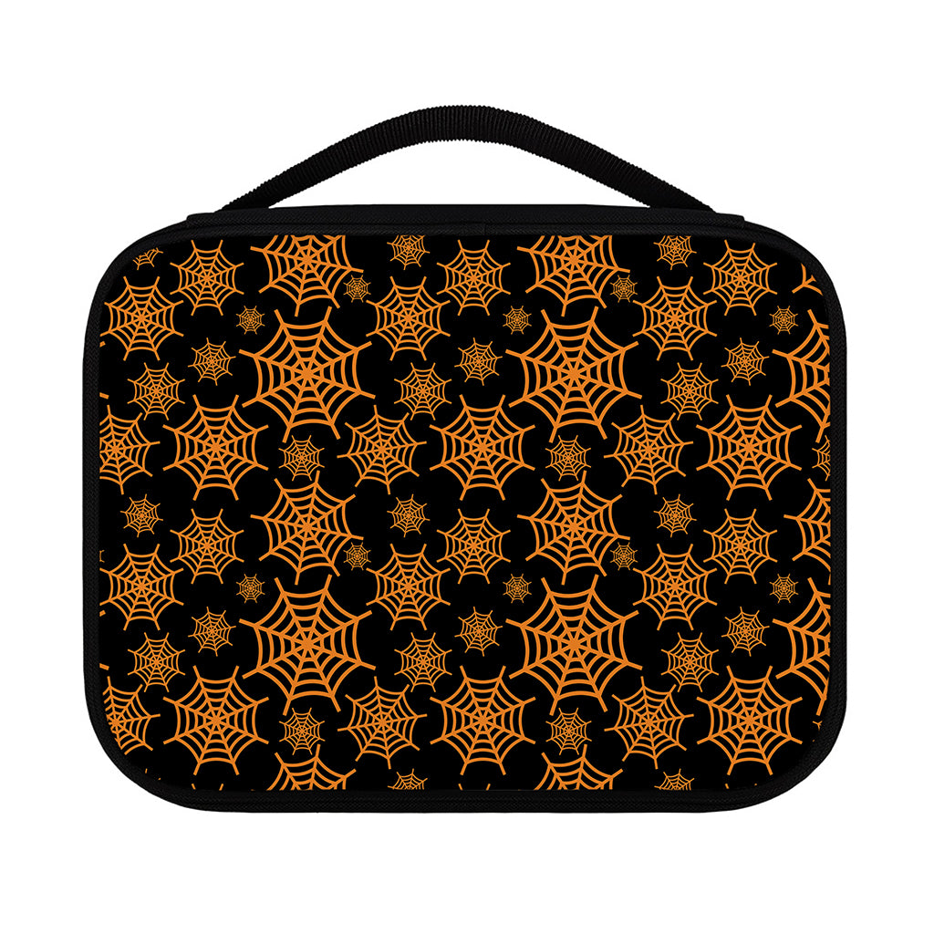Black And Orange Spider Web Print Classic Bible Case