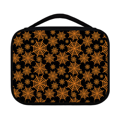 Black And Orange Spider Web Print Classic Bible Case