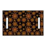 Black And Orange Spider Web Print Golf Cart Seat Cover