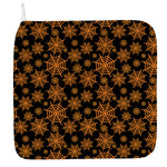 Black And Orange Spider Web Print Hand Towel