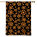 Black And Orange Spider Web Print House Flag
