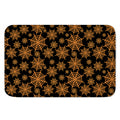 Black And Orange Spider Web Print Indoor Door Mat
