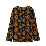 Black And Orange Spider Web Print Long Sleeve Short Coat