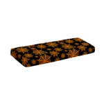 Black And Orange Spider Web Print Piano Keyboard Cover