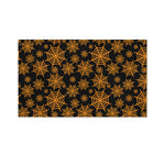 Black And Orange Spider Web Print Polyester Flag