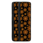 Black And Orange Spider Web Print Refrigerator Handle Covers