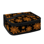 Black And Orange Spider Web Print Small Lunch Bag