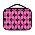 Black And Pink Argyle Pattern Print Classic Bible Case