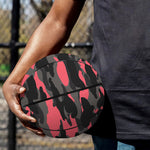 Black And Pink Camouflage Print Basketball