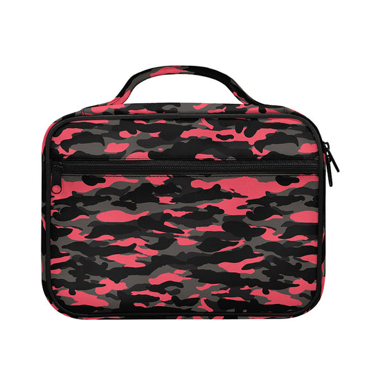 Black And Pink Camouflage Print Briefcase Bible Bag
