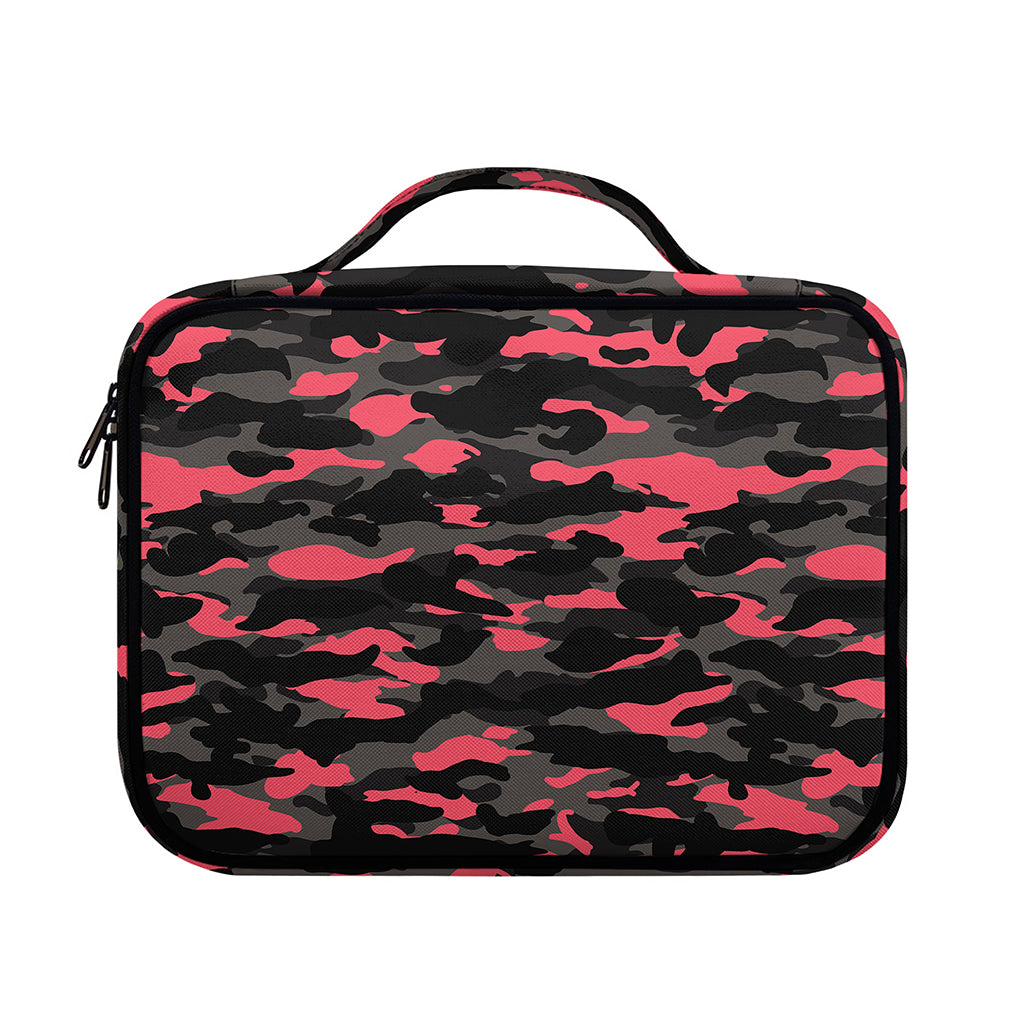 Black And Pink Camouflage Print Briefcase Bible Bag