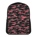 Black And Pink Camouflage Print Casual Backpack