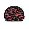 Black And Pink Camouflage Print Coin Purse