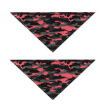 Black And Pink Camouflage Print Dog Bandana