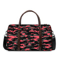 Black And Pink Camouflage Print Duffel Bag