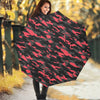 Black And Pink Camouflage Print Foldable Umbrella