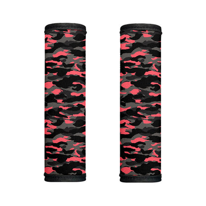 Black And Pink Camouflage Print Handle Covers