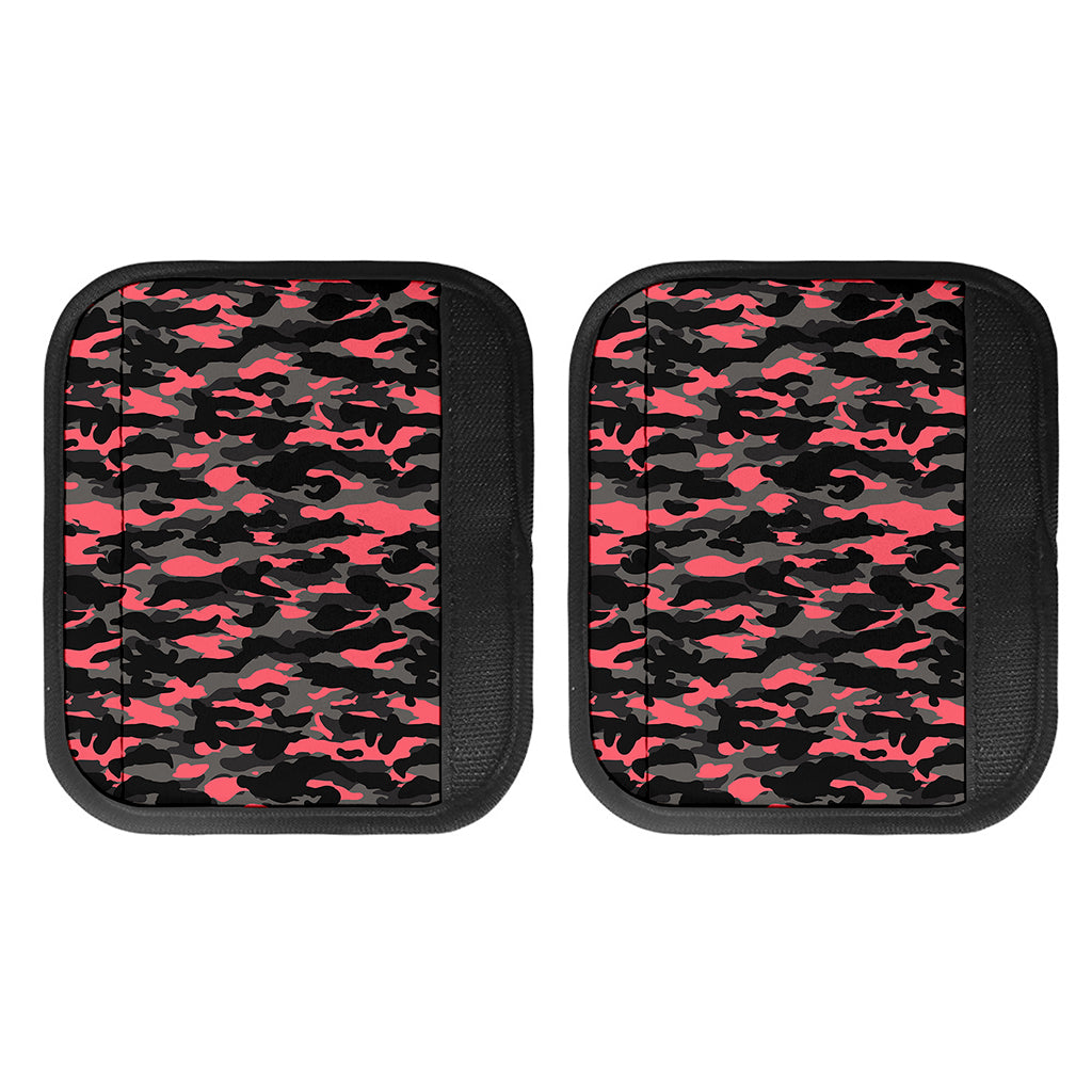 Black And Pink Camouflage Print Handle Covers