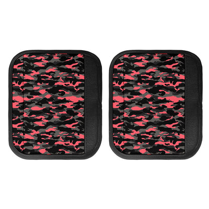 Black And Pink Camouflage Print Handle Covers