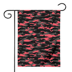 Black And Pink Camouflage Print House Flag