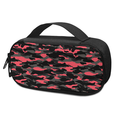 Black And Pink Camouflage Print Insulin Cooler Travel Case