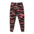Black And Pink Camouflage Print Jogger Pants